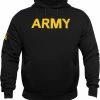 Army Navy Store Sweaters / Hoodies Black - Army Printed Pullover Hoodie