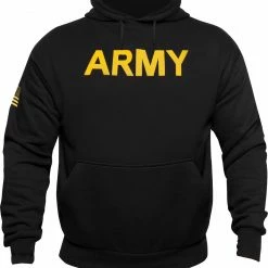 Army Navy Store Sweaters / Hoodies Black - Army Printed Pullover Hoodie