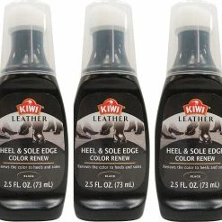 Army Navy Store 3 PACK KIWI Black Leather Heel & Sole Edge Color Renew Shoe Cleaning Polish Bags