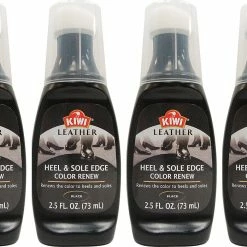 Army Navy Store 4 PACK KIWI Black Leather Heel & Sole Edge Color Renew Shoe Cleaning Polish