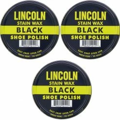 Army Navy Store Bags 3 Pack - Lincoln USMC Black Stain Wax Shoe Polish