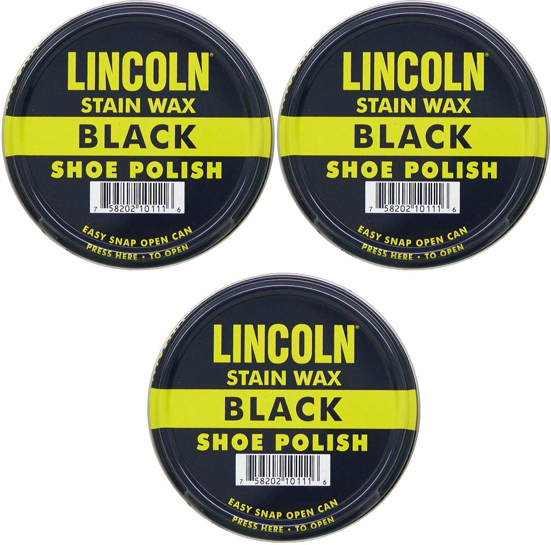 Army Navy Store Bags 3 Pack - Lincoln USMC Black Stain Wax Shoe Polish 3 Army Navy Store Bags 3 Pack - Lincoln USMC Black Stain Wax Shoe Polish