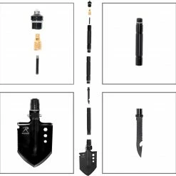 Army Navy Store 8-1 Multi-Tool Survival Shovel / Portable Camping Entrenching Tool - Stainless Steel 5 Army Navy Store 8-1 Multi-Tool Survival Shovel / Portable Camping Entrenching Tool - Stainless Steel