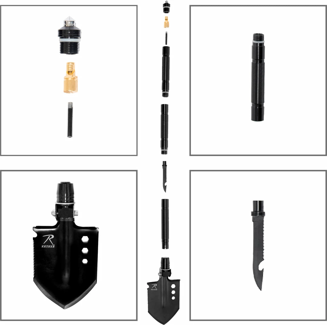 Army Navy Store 8-1 Multi-Tool Survival Shovel / Portable Camping Entrenching Tool - Stainless Steel 4 Army Navy Store 8-1 Multi-Tool Survival Shovel / Portable Camping Entrenching Tool - Stainless Steel