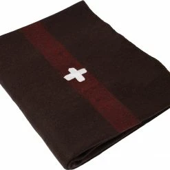 Army Navy Store Swiss Army Wool Blanket With Cross Blankets