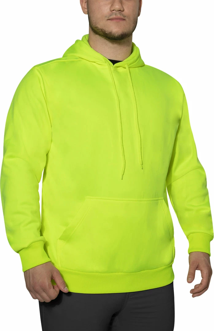 Army Navy Store Safety Green - High-Vis Performance Hooded Sweatshirt 4 Army Navy Store Safety Green - High-Vis Performance Hooded Sweatshirt