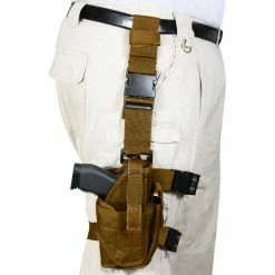Rothco Coyote Brown - Deluxe Leg Strap Adjustable Tactical Holster