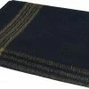 Army Navy Store Blankets Navy Blue/Gold Striped Wool Blanket 1 Army Navy Store Blankets Navy Blue/Gold Striped Wool Blanket