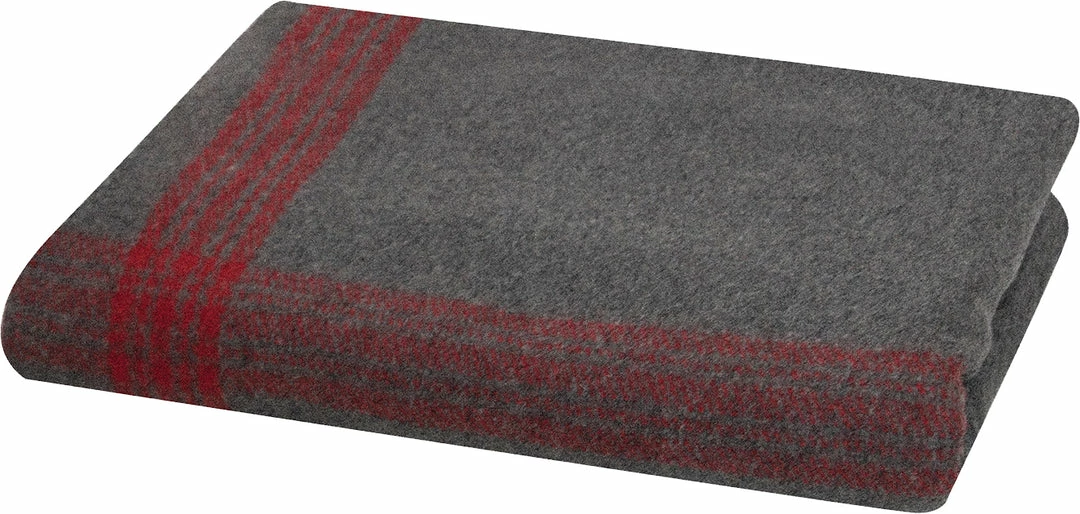 Army Navy Store Grey/Red Military Wool Blanket 62" X 80" With Stripes For Camping Survival Emergency Blankets 3 Army Navy Store Grey/Red Military Wool Blanket 62" X 80" With Stripes For Camping Survival Emergency Blankets