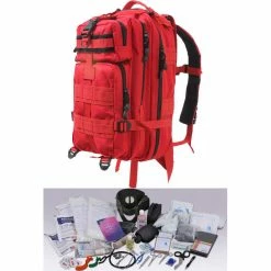 Rothco Red - EMS 200pc EMT Trauma Kit Military Transport Pack