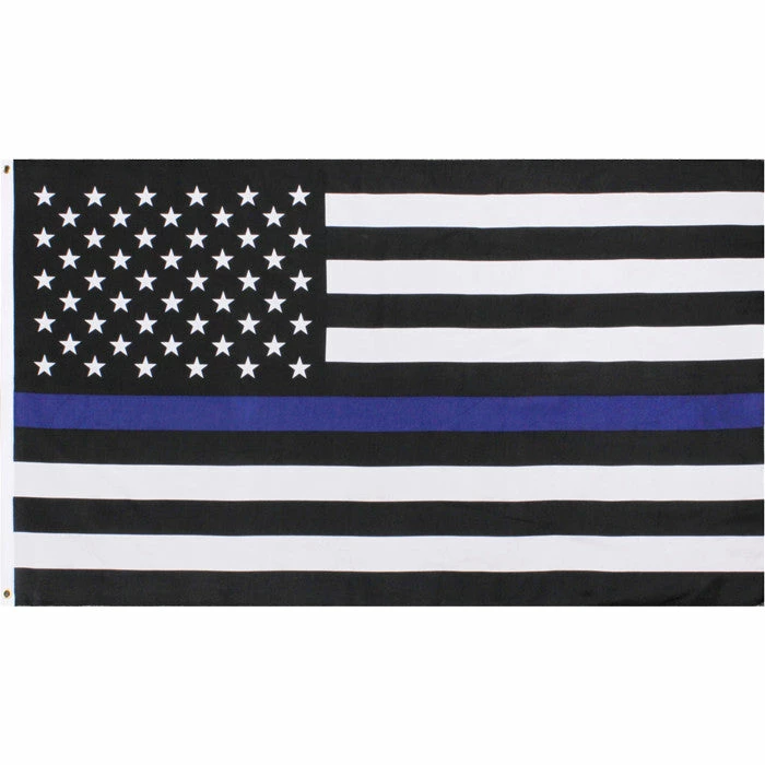 Rothco Flags US American Flag Thin Blue Line (Support The Police) Flag 2' X 3' 3 Rothco Flags US American Flag Thin Blue Line (Support The Police) Flag 2' X 3'