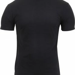 Army Navy Store Black - Athletic Fit Solid Color Military T-Shirt