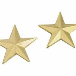 Rothco Insignias / Medals / Ribbons Gold - Military Brigadier General Stars Pin-On Insignia Pair BG
