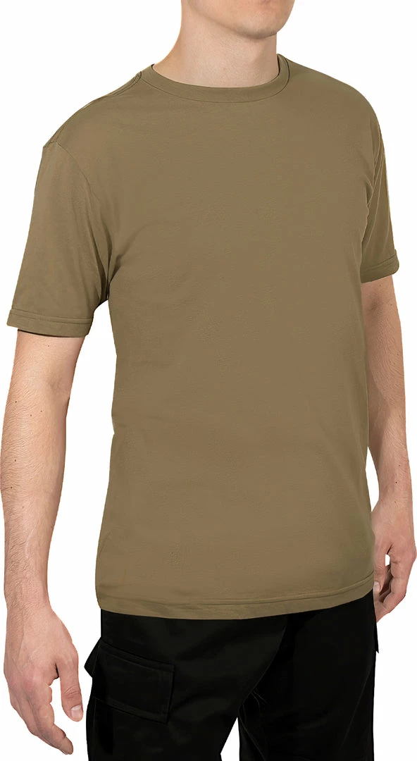 Army Navy Store Shirts Brown - Athletic Fit Solid Color Military T-Shirt 3 Army Navy Store Shirts Brown - Athletic Fit Solid Color Military T-Shirt