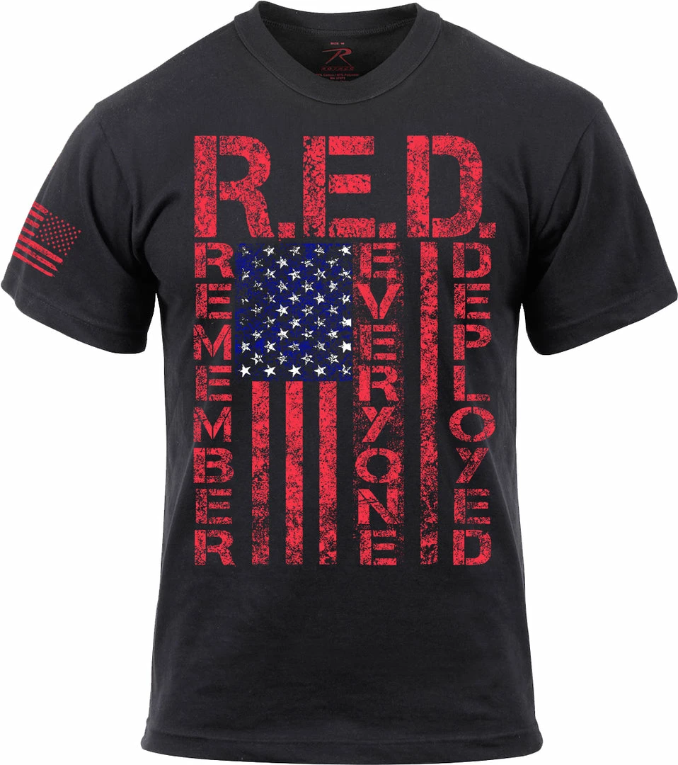 Army Navy Store Shirts Black - Athletic Fit R.E.D. (Remember Everyone Deployed) T-Shirt 3 Army Navy Store Shirts Black - Athletic Fit R.E.D. (Remember Everyone Deployed) T-Shirt