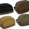 Army Navy Store Camping / Survival Gear Deluxe Canvas Travel Kit Two Tone Dopp Toiletry Bag With Carry Handle