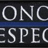 Army Navy Store Honor & Respect Law Enforcement Morale Patch - 2 X 3.5 Inches Patches