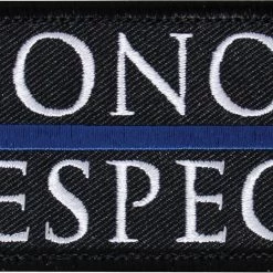 Army Navy Store Honor & Respect Law Enforcement Morale Patch - 2 X 3.5 Inches Patches