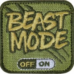 Army Navy Store Beast Mode On Hook Morale Patch 2" X 2" Patches