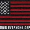 Army Navy Store R.E.D. (Remember Everyone Deployed) Flag Patch With Hook Back Patches 2 Army Navy Store R.E.D. (Remember Everyone Deployed) Flag Patch With Hook Back Patches
