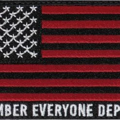 Army Navy Store R.E.D. (Remember Everyone Deployed) Flag Patch With Hook Back Patches