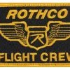 Rothco Flight Crew Morale Patch With Hook And Loop Closure 3 7/8" X 2 5/8" 2 Rothco Flight Crew Morale Patch With Hook And Loop Closure 3 7/8" X 2 5/8"