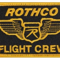 Rothco Flight Crew Morale Patch With Hook And Loop Closure 3 7/8" X 2 5/8"