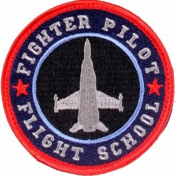 Army Navy Store Patches Fighter Pilot Morale Patch 3" Round Patch