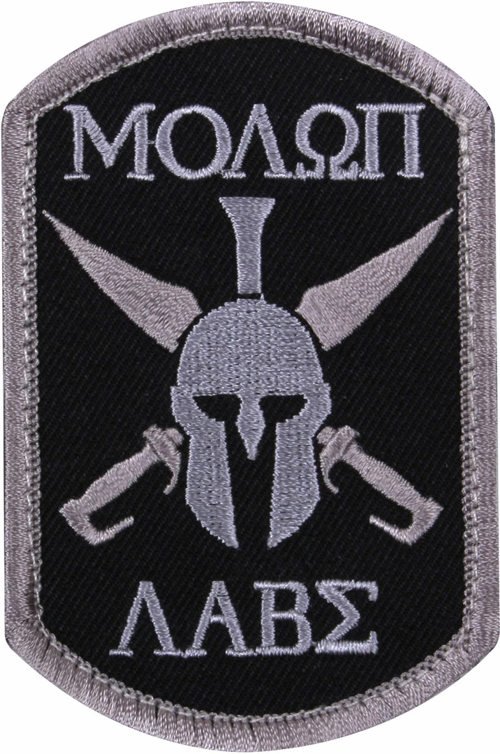 Army Navy Store Black - Molon Labe Spartan Morale Patch 3 Army Navy Store Black - Molon Labe Spartan Morale Patch