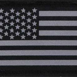 Army Navy Store Reflective Flag Patch With Hook Back Patches