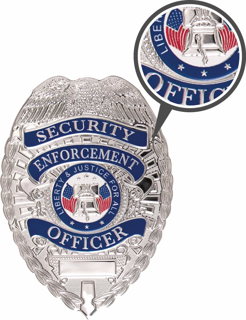 Army Navy Store Law Enforcement Gear Silver - Flexible Security Badge 3 Army Navy Store Law Enforcement Gear Silver - Flexible Security Badge