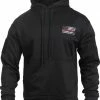 Army Navy Store Sweaters / Hoodies Black - Thin Red Line Concealed Carry Hoodie