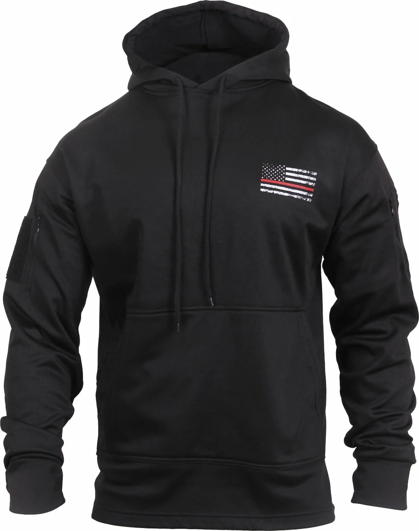 Army Navy Store Sweaters / Hoodies Black - Thin Red Line Concealed Carry Hoodie 3 Army Navy Store Sweaters / Hoodies Black - Thin Red Line Concealed Carry Hoodie