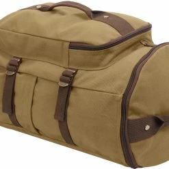 Army Navy Store Bags Coyote Brown / Brown - 19 Inches Convertible Canvas Duffle / Backpack