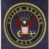 Rothco Navy Blue - UNITED STATES NAVY Fleece Blanket With USN Emblem Blankets