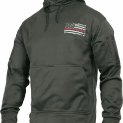 Army Navy Store Sweaters / Hoodies Grey - Thin Red Line Concealed Carry Hoodie