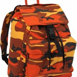 Army Navy Store Savage Orange Camo - Canvas Daypack Bags
