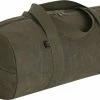 Army Navy Store Camping / Survival Gear Olive Drab - Waxed Canvas Shoulder Duffle Bag - 19 Inch