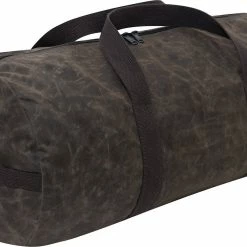 Army Navy Store Brown - Waxed Canvas Shoulder Duffle Bag - 24 Inch Camping / Survival Gear