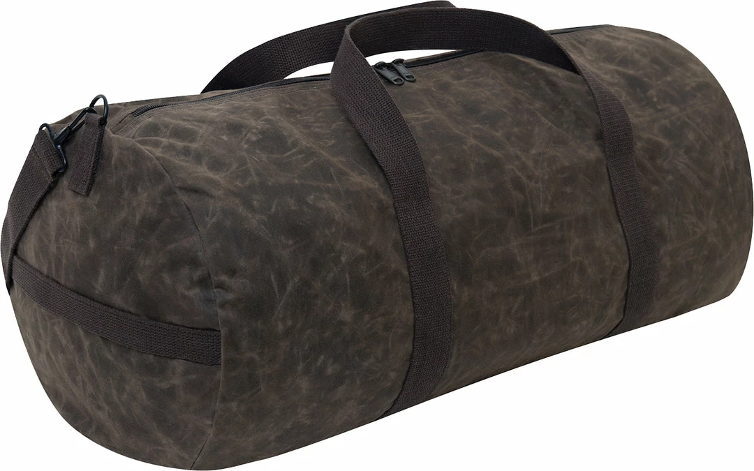 Army Navy Store Brown - Waxed Canvas Shoulder Duffle Bag - 24 Inch Camping / Survival Gear 3 Army Navy Store Brown - Waxed Canvas Shoulder Duffle Bag - 24 Inch Camping / Survival Gear