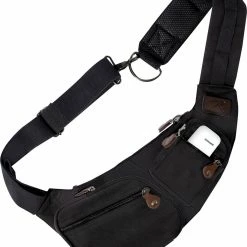 Army Navy Store Black - Crossbody Canvas Sling Bag