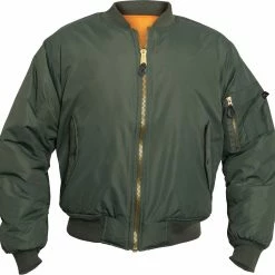 Army Navy Store Sage Green - Enhanced Nylon MA-1 Flight Jacket Jackets / Coats