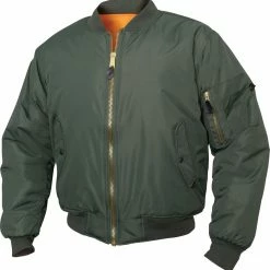 Army Navy Store Sage Green - Enhanced Nylon MA-1 Flight Jacket Jackets / Coats