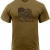 Army Navy Store Coyote Brown - 'Murica US Flag T-Shirt