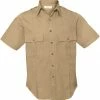 Army Navy Store Shirts Khaki - Short Sleeve Uniform Shirt For Law Enforcement & Security Professionals