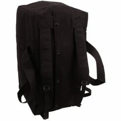 Rothco Bags Black - Mossad Tactical Cargo Bag Backpack - Cotton Canvas