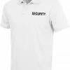 Army Navy Store Shirts White - Moisture Wicking Security Polo Shirt