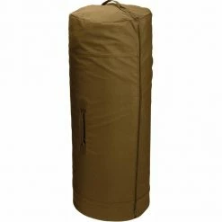 Rothco Coyote Brown - Military Duffle Bag With Side Zipper 25 In. X 42 In. - Cotton Canvas Bags
