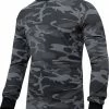 Army Navy Store Shirts Black Camo - Long Sleeve Colored Camo T-Shirt