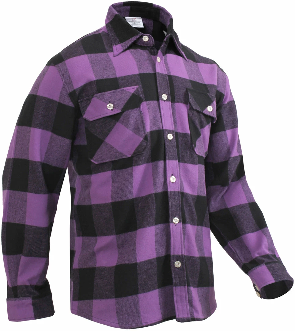 Army Navy Store Shirts Purple Plaid - Extra Heavyweight Buffalo Plaid Flannel Shirt 3 Army Navy Store Shirts Purple Plaid - Extra Heavyweight Buffalo Plaid Flannel Shirt